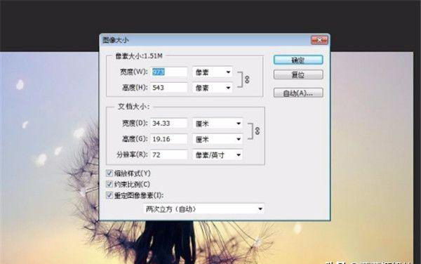 ps中圖片怎么調(diào)整尺寸？  第6張